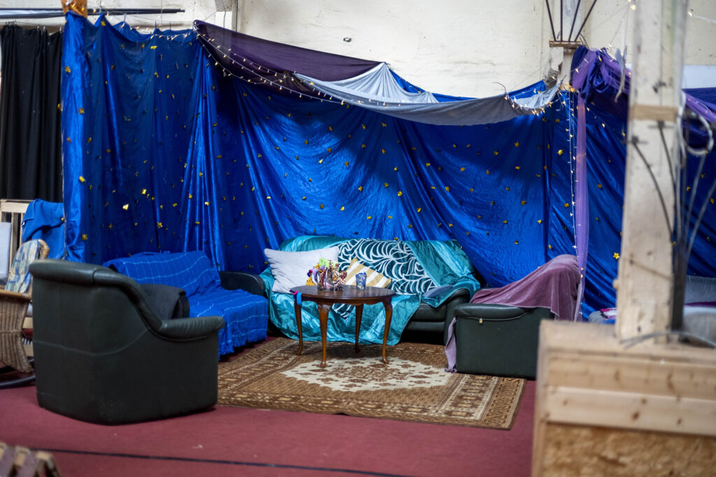 Care & rest Ecke in der Scheune